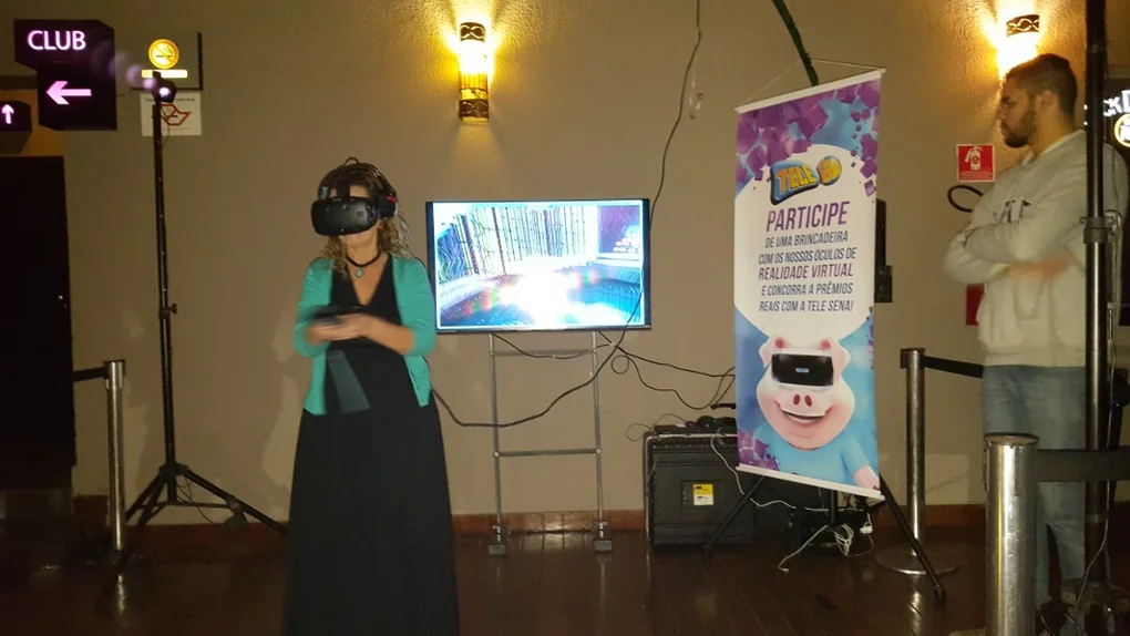 Ativação com óculos de realidade virtual