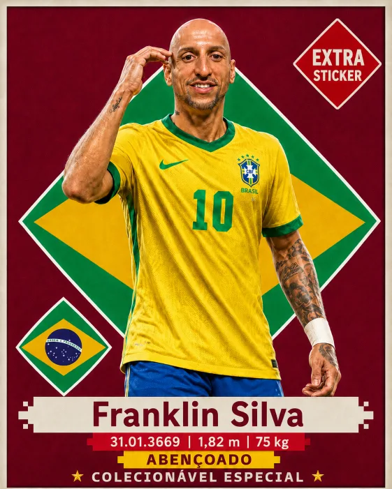 Totem de fotos com IA e tema de futebol